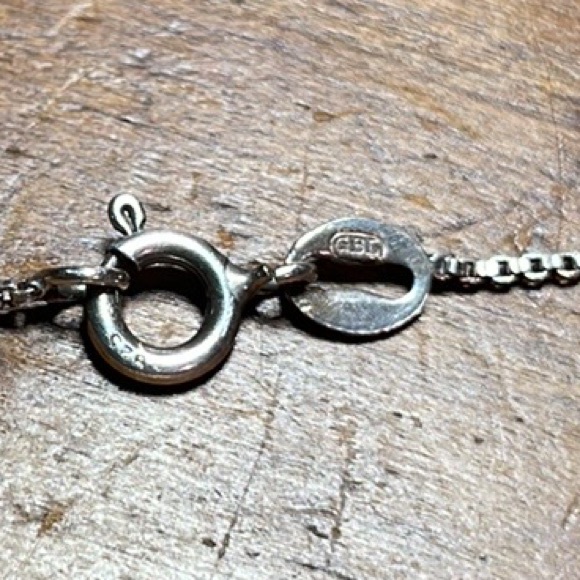 GBL Vintage Italian Sterling Silver Box Chain, 18.5 Inches - Picture 12 of 16
